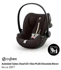 Van Asten BabySuperstore Autostool Cybex Cloud G3 I-Size PLUS Chocolate Brown aanbieding