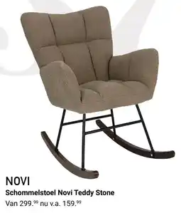 Van Asten BabySuperstore Schommelstoel Novi Teddy Stone aanbieding