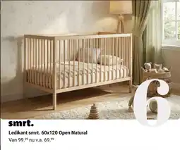 Van Asten BabySuperstore Ledikant smrt. 60 x 120 cm Open Natural aanbieding