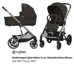 Van Asten BabySuperstore Kinderwagen Cybex Balios S Lux Chocolate Brown / Brown aanbieding