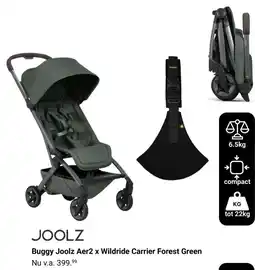 Van Asten BabySuperstore Buggy Joolz Aer2 x Wildride Carrier Forest Green aanbieding
