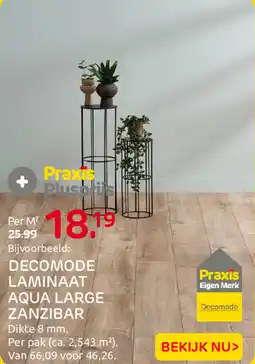 Praxis Decomode laminaat aqua large zanzibar aanbieding