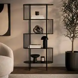 Action Wandkast Hoxton 5-laags - zwart aanbieding