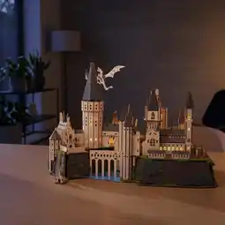 Action Harry Potter houten 3D-puzzel Zweinstein aanbieding