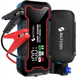 ANWB Siltcon Jumpstarter & Starthulp 4000A 24.000 mAh Zwart aanbieding