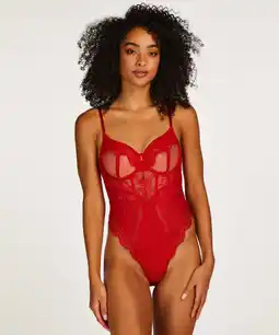 Hunkemoller Hunkemöller Body Brie Rood aanbieding