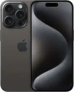 Coolblue Refurbished iPhone 15 Pro 128GB Black Titanium (Zo goed als nieuw) aanbieding