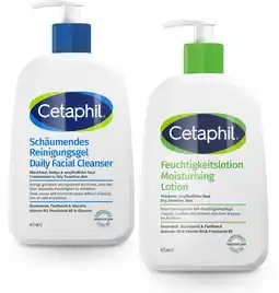 De Online Drogist Cetaphil Moisturizing Lotion 473ML + Daily Facial Cleanser 470ML Combi aanbieding