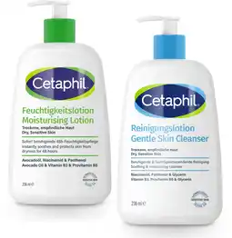 De Online Drogist Cetaphil Gentle Skin Cleanser + Moisturizing Lotion 236ML Combi aanbieding