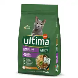 Zooplus 9 kg + 1 kg gratis! Ultima droogvoer voor katten 10 kg - Sterilized Adult Kip aanbieding