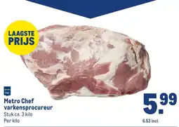 Makro Metro Chef varkensprocureur aanbieding