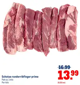 Makro Schotse runderribfinger prime aanbieding