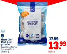 Makro Metro Chef black tiger garnalen aanbieding