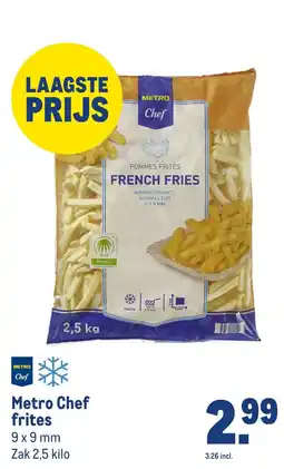Makro Metro Chef frites aanbieding