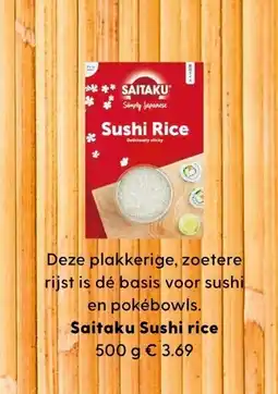 Allerhande Saitaku Sushi rice aanbieding