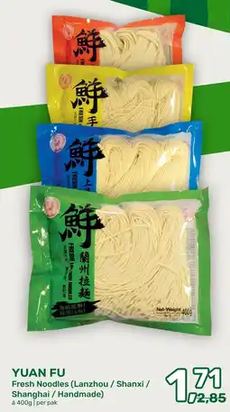 Amazing Oriëntal YUAN FU Fresh Noodles aanbieding