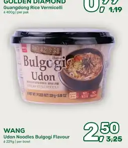 Amazing Oriëntal WANG Udon Noodles Bulgogi Flavour aanbieding