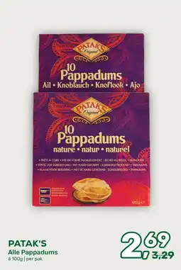Amazing Oriëntal PATAK'S Alle Pappadums aanbieding