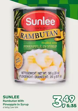 Amazing Oriëntal Sunlee Rambutan With Pineapple In Syrup aanbieding