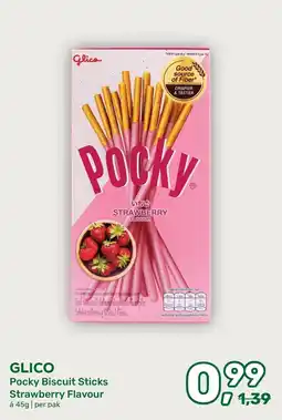 Amazing Oriëntal Glico Pocky Biscuit Sticks Strawberry Flavour aanbieding