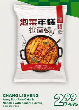 Amazing Oriëntal Chang Li Sheng Army Pot (Rice Cake & Noodles with Kimchi Flavour) aanbieding