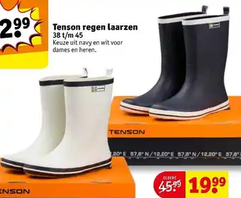 Kruidvat Tenson regen laarzen aanbieding