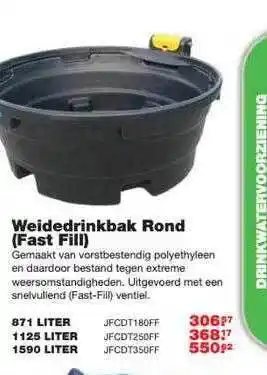 De Boer Drachten Weidedrinkbak rond (fast fill) aanbieding