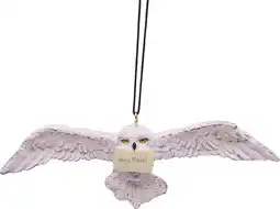 Intratuin Warner Bros kerst ornament Harry Potter hedwig brief wit 4,5 x 2,3 x 13,6 cm aanbieding