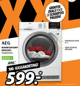 Expert AEG Warmtepompdroger | T8DBESSEN aanbieding