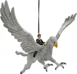 Intratuin Warner Bros kerst ornament Harry Potter harry op griffioen grijs 15 x 9 x 14 cm aanbieding