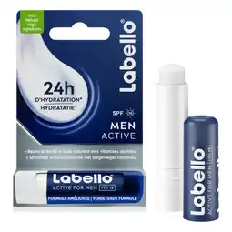 Albert Heijn Labello Men active lippenbalsem aanbieding