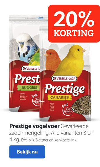 Boerenbond Prestige vogelvoer aanbieding