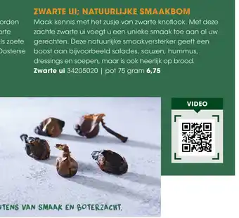 HANOS Zwarte ui 75 gram aanbieding