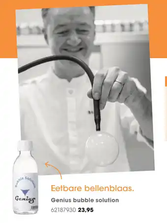 HANOS Eetbare bellenblaas Genius bubble solution aanbieding