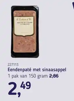 Van Hoeckel le cochon d'or eendenpaté met sinaasappel aanbieding