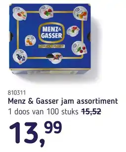 Van Hoeckel Menz & Gasser jam assortiment aanbieding