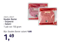 Van Hoeckel Gouden Banier Snijworst Salami aanbieding