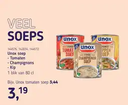 Van Hoeckel Unox soep aanbieding