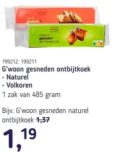 Van Hoeckel G'woon gesneden ontbijtkoek aanbieding