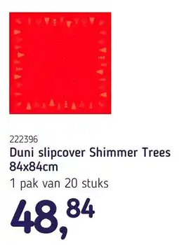 Van Hoeckel Duni slipcover Shimmer Trees aanbieding