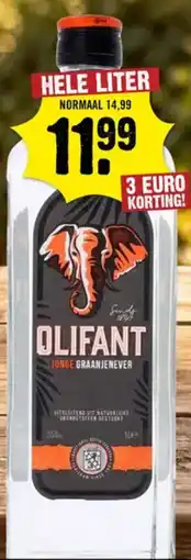 Dirck 3 Olifant jonge graanjenever aanbieding
