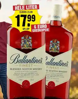 Dirck 3 Ballantine's Finest Blended Scotch Whisky aanbieding