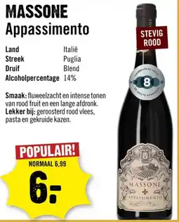 Dirck 3 Massone Appassimento aanbieding