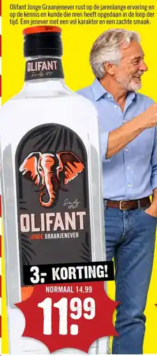 Dirck 3 Olifant jonge graanjenever aanbieding