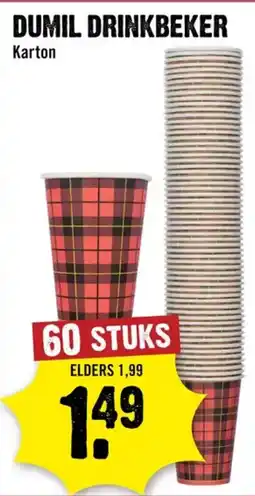 Dirck 3 Dumil drinkbeker aanbieding