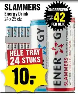 Dirck 3 slammers energy drink aanbieding