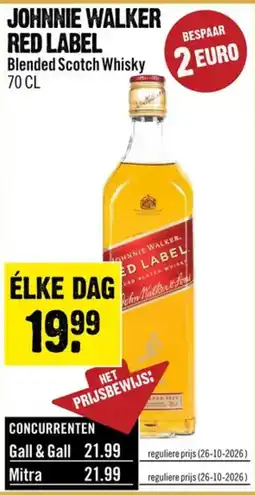 Dirck 3 Johnnie Walker Red Label aanbieding