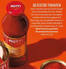 Allerhande Mutti Passata Gezeefde Fluweelzachte Tomaten aanbieding