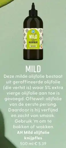 Allerhande AH Mild Olijfolie Knijpfles aanbieding