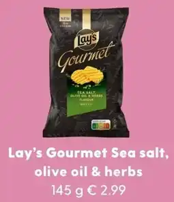 Allerhande Lay's Gourmet Sea Salt, Olive Oil & Herbs aanbieding